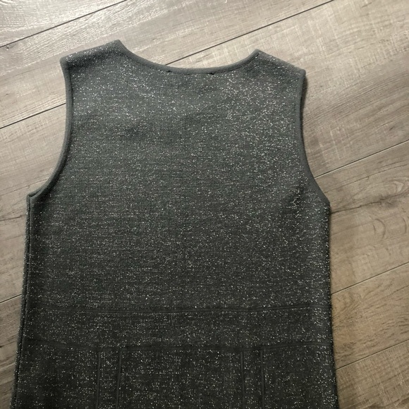 LALTRAMODA Sparkly Grey Dress Made in Italy Small - Picture 5 of 7